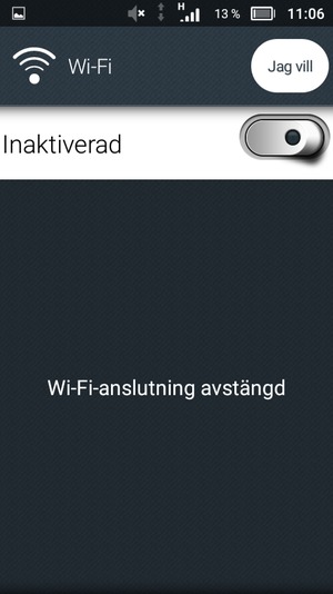 Aktivera Wi-Fi