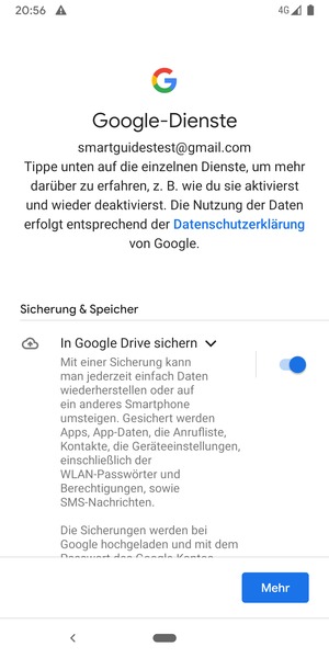 Wählen Sie Mehr