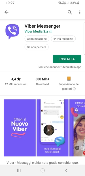 Seleziona INSTALLA