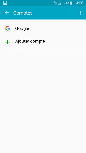 Sélectionnez Google
