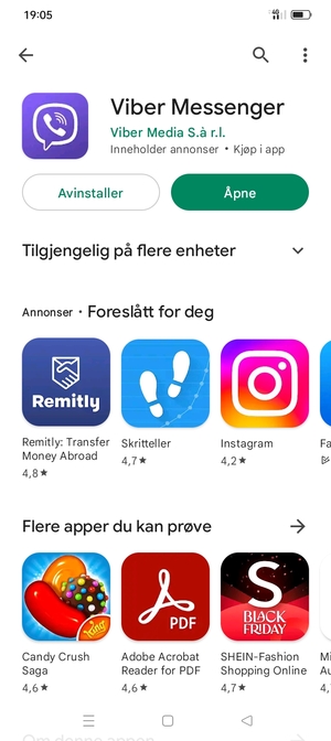 Velg Åpne