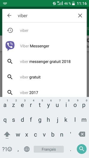 Saisissez le nom de l'appli et sélectionnez Rechecher