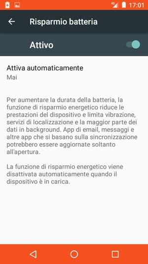 Aattiva Risparmio batteria