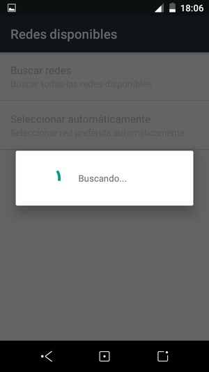 Espere a que la búsqueda termine