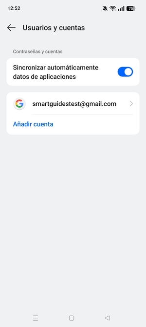 Seleccione su cuenta Google