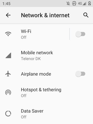 Select Hotspot & tethering