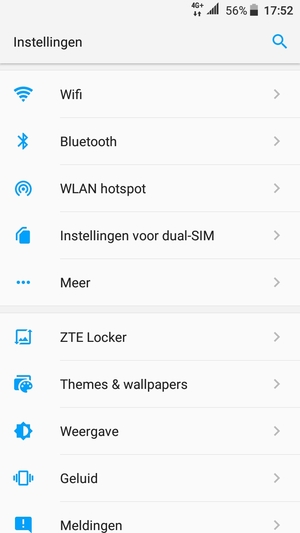 Selecteer Instellingen voor dual-SIM