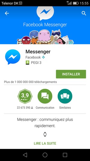 Sélectionnez INSTALLER