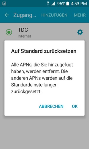 Wählen Sie OK