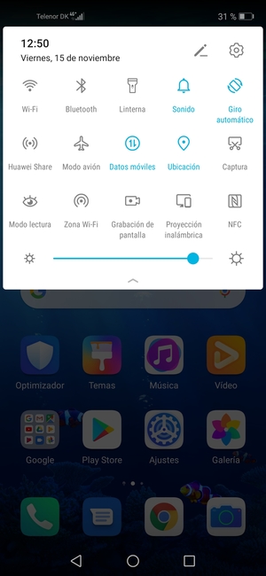 Desactive Ubicación