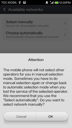 Select OK