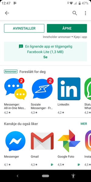 Velg ÅPNE