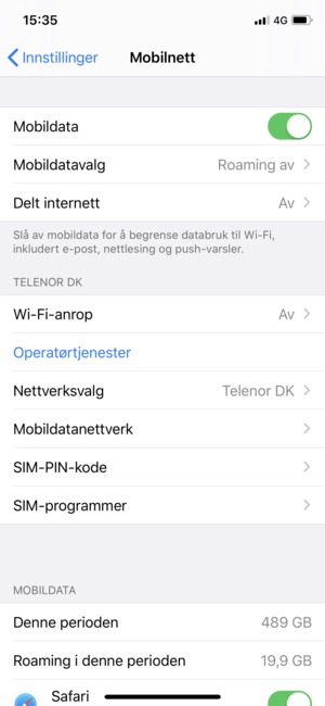Velg SIM-PIN-kode