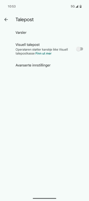 Velg Avanserte innstillinger