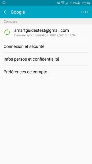 Sélectionnez votre compte