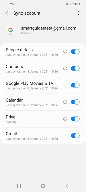 Your contacts from Google will now be synced to your Galaxy
