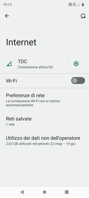 Attiva Wi-Fi