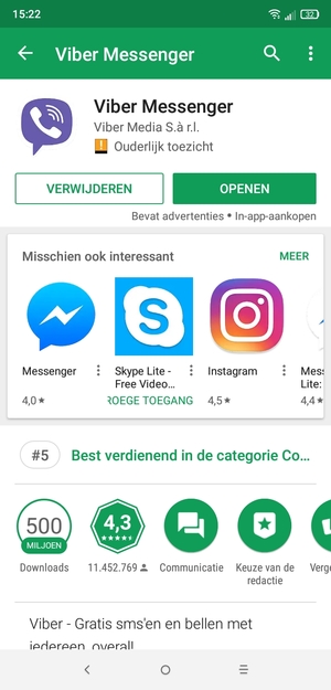 Selecteer OPENEN