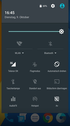 Stellen Sie die Helligkeit auf das erforderliche Niveau