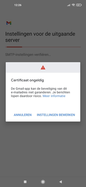 Selecteer INSTELLINGEN BEWERKEN