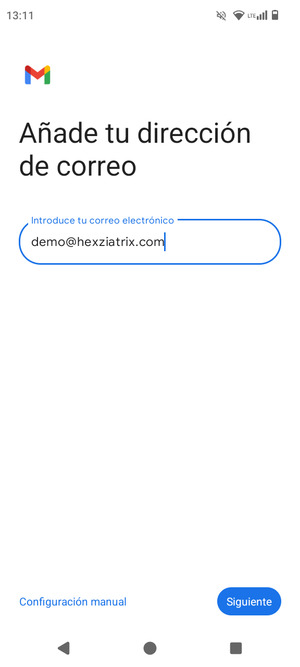Introduzca su dirección de correo electrónico. Seleccione Siguiente