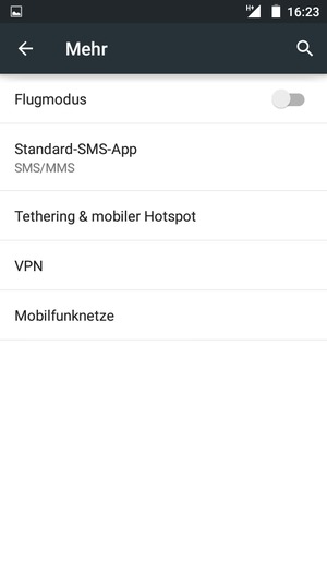 Wählen Sie Mobilfunknetze