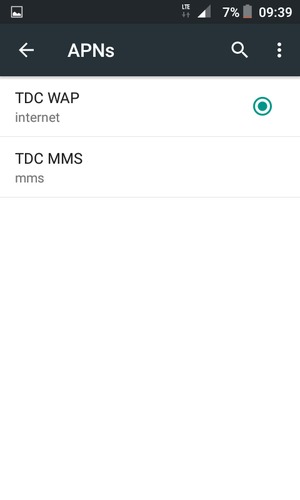 El teléfono ha sido configurado para MMS