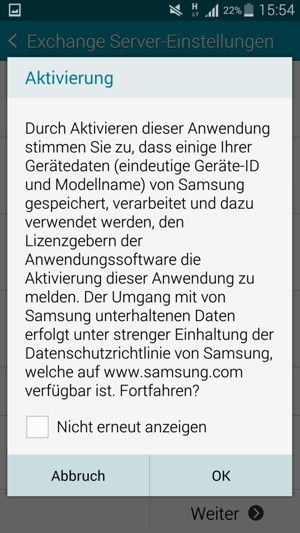 Wählen Sie OK