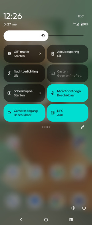Selecteer Accubesparing