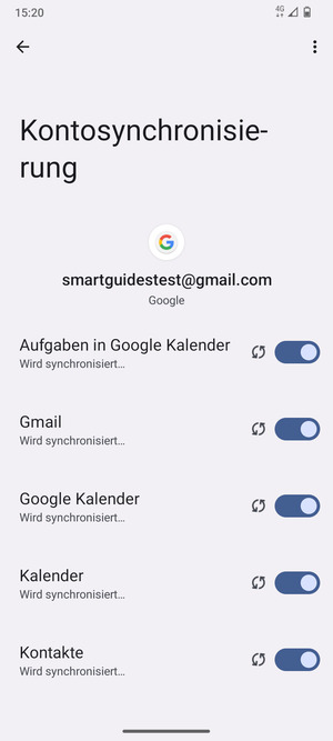 Ihre Kontakte von Google werden nun auf Ihr Handy synchronisiert