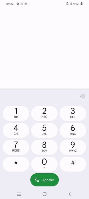 Appuyez longuement sur le numéro 1