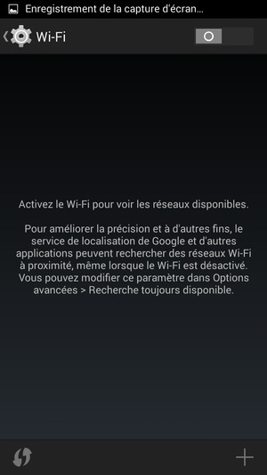 Activer le Wi-Fi