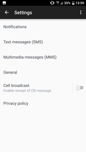 Select Text messages (SMS)