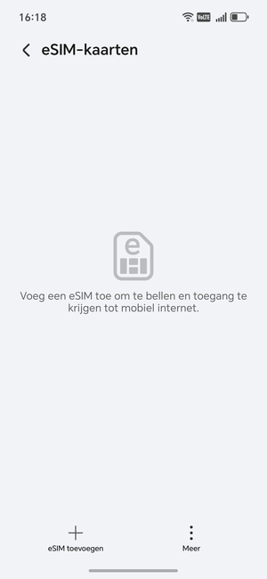 Selecteer eSIM toevoegen