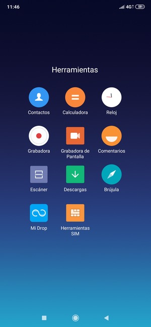 Seleccione Contactos