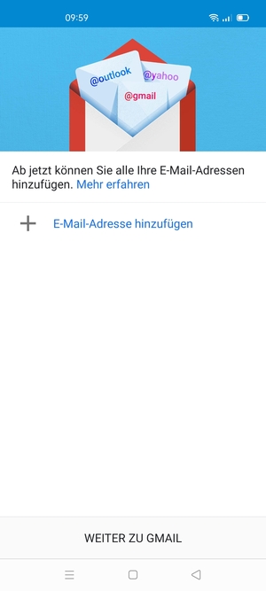Wählen Sie E-Mail-Adresse hinzufügen
