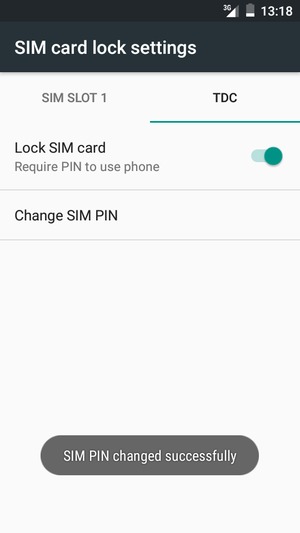 Your SIM PIN has been changed