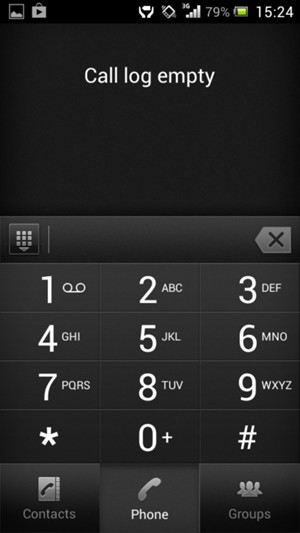 Press and hold the number 1