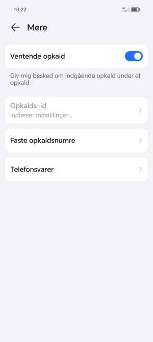 Vælg Telefonsvarer