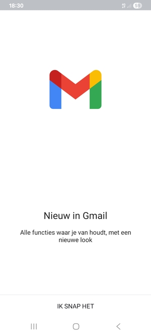 Selecteer IK SNAP HET
