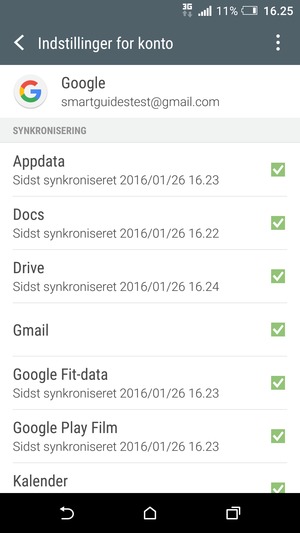 Vælg Menu-knappen