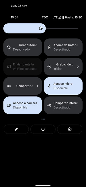 Seleccione Ahorro de batería