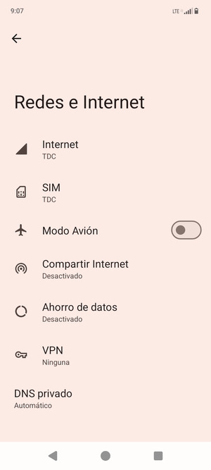 Seleccione SIM