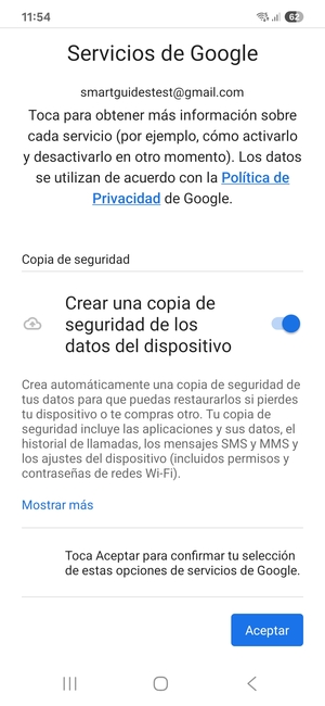 Seleccione Aceptar