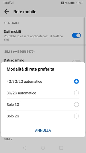 Seleziona la tua opzione preferita