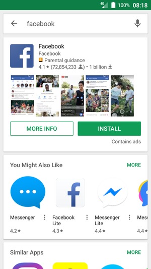 Select the app