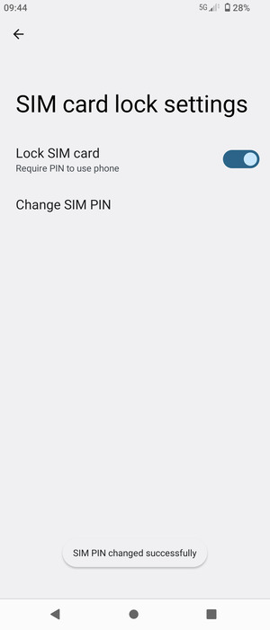Your SIM PIN has been changed