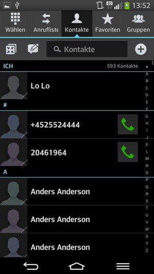 Wählen Sie die Menü-Taste