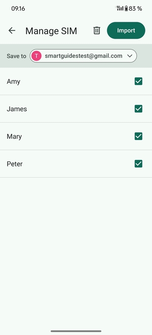 Select Import