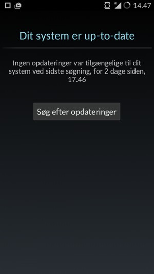 Vælg Søg efter opdateringer